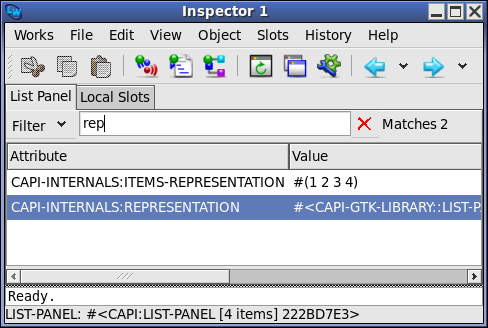 The Inspector tool on GTK+.