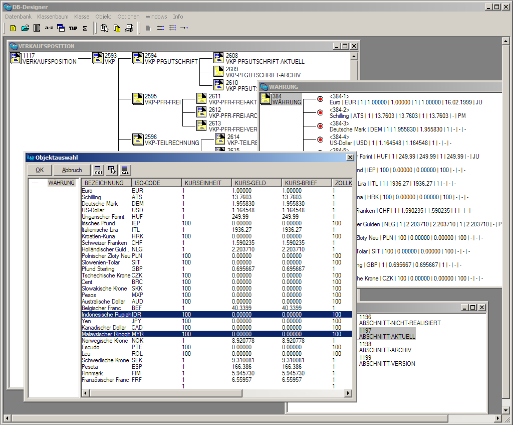 A Windows GUI built using the b.i.p. toolkit