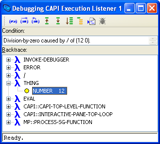 The Debugger tool on Windows.