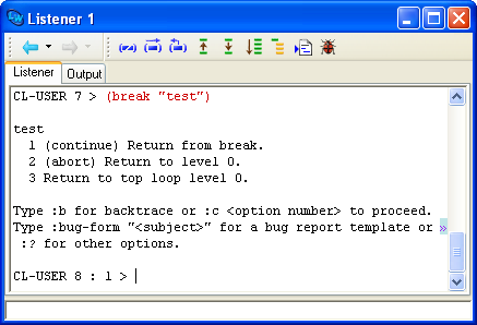 The Listener tool on Windows.