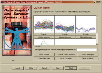 The CAGED
analysis screen